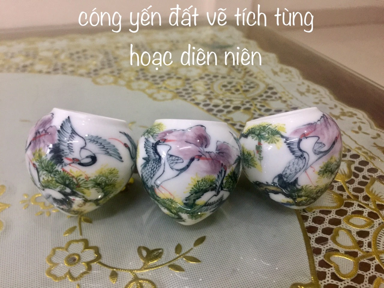 cóng mào vẽ tích tùng hạc diêm nên