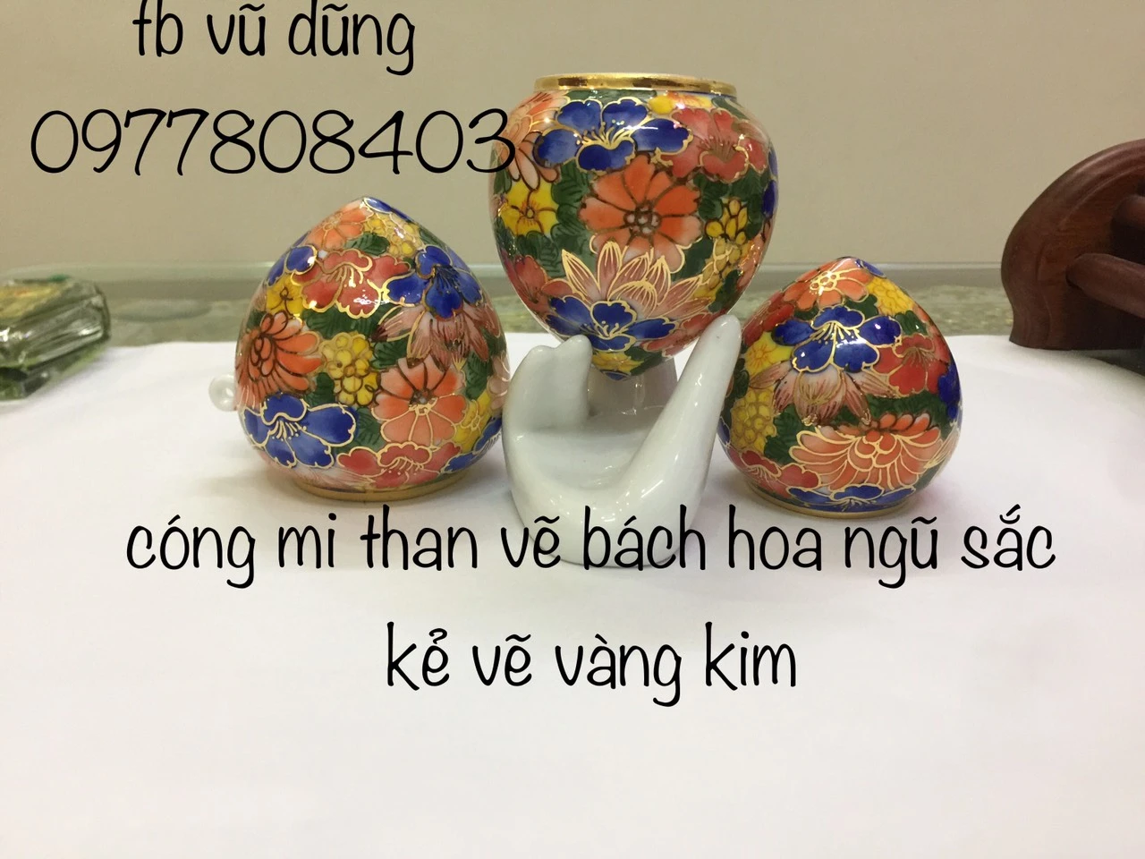 cóng mi than khướu vẽ tích bách hoa ngũ sắc vẽ vàng kim