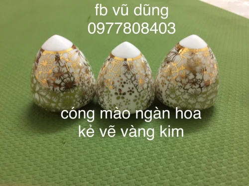 cóng nào choè vẽ vàng kim tích ngàn hoa đua nở