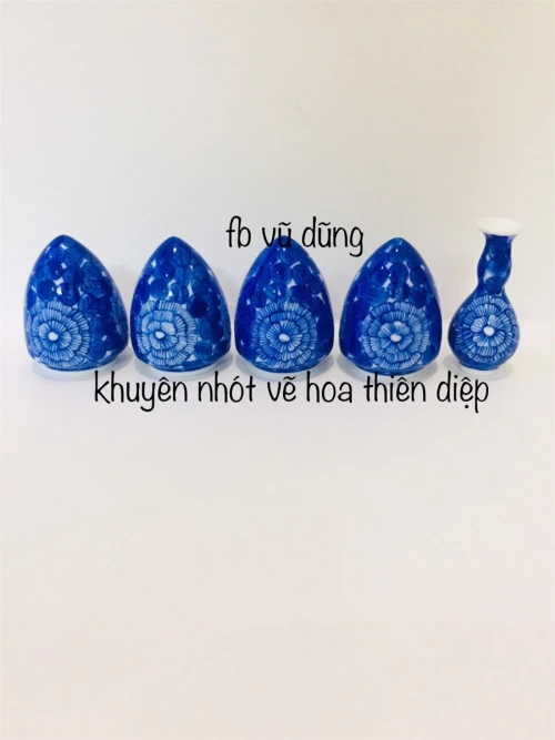 cóng khuyên đạn ngắn vẽ tích hoa thiên diệp