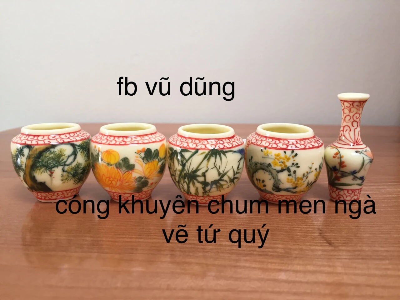 cóng khuyên chim vẽ tứ quý