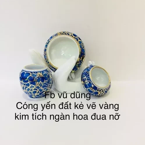 cóng khuyên chum vẽ tích sen vạn thọ