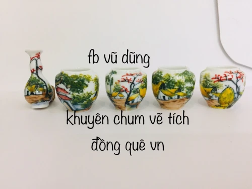 cóng khuyên chum vẽ tích đồng quê vn