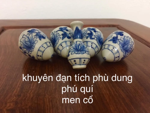 cóng khuyên đạn ngắn vẽ tay tích phù dung phú quý men cố