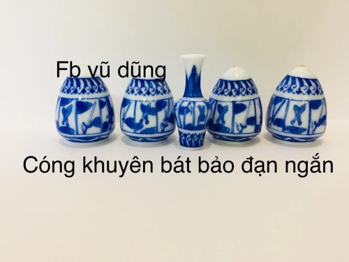 cóng khuyên đạn ngắn vẽ tích bát bảo