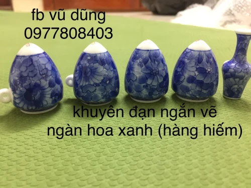 cóng khuyên đạn vẽ ngàn hoa xanh