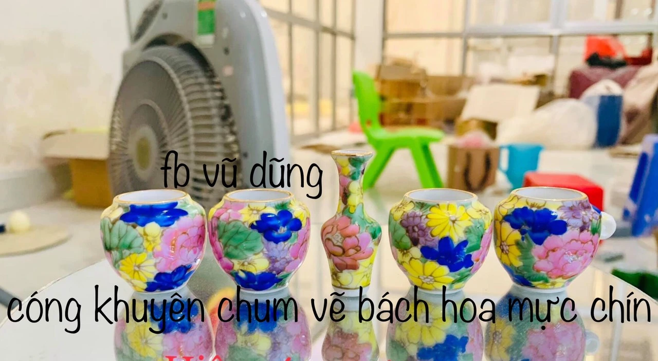 cóng khuyên siêu phẩm vẽ bách hoa vẽ mực sống