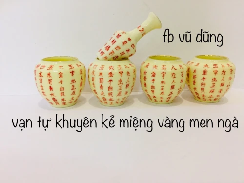 cóng khuyên chum  vạn tự kẻ miệng vàng kim