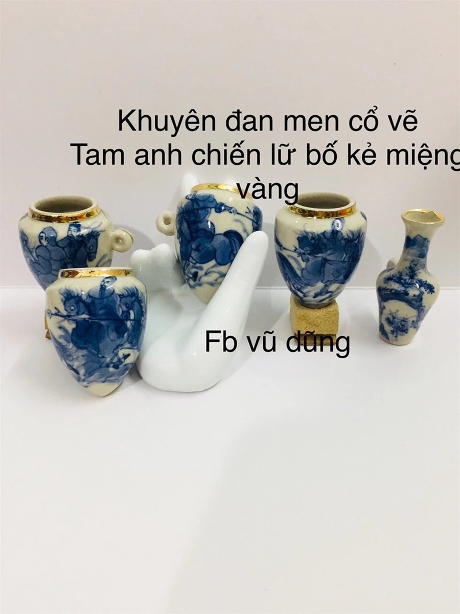 cóng khuyên vẽ tích tam quốc ( tam anh chiến lữ bố)